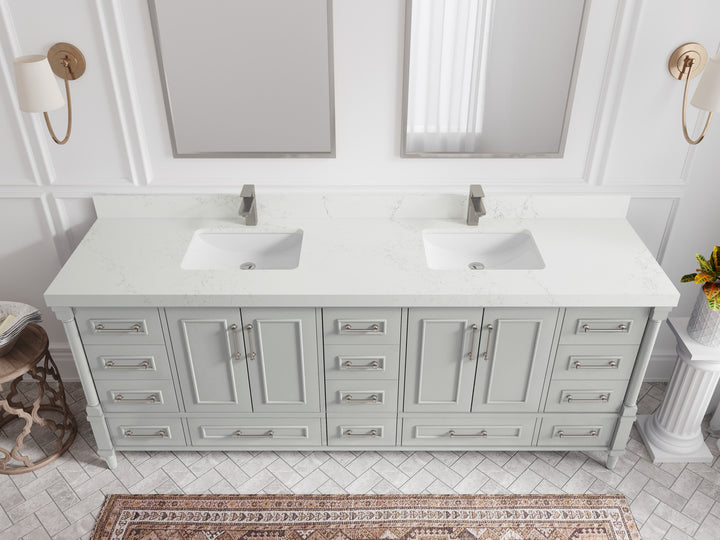 Aberdeen 84 in. W x 22 in. D Double Sink Bathroom Vanity - photo 27
