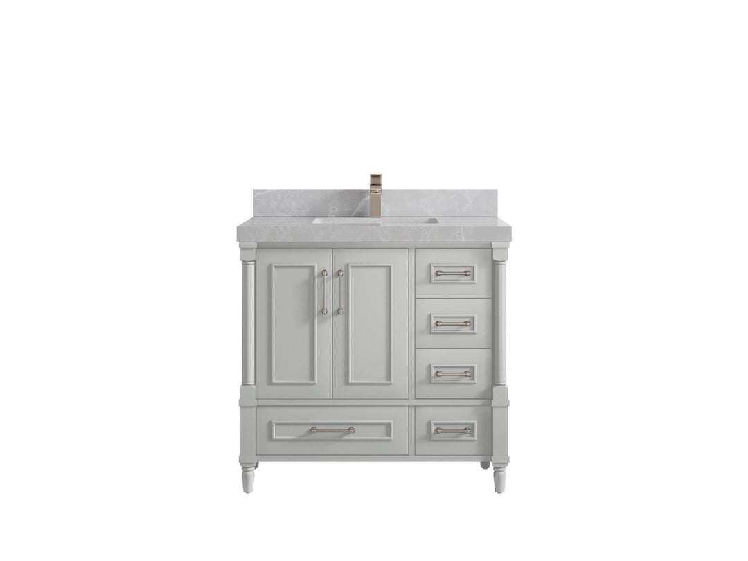 Aberdeen 36 in. W x 22 in. D Center Sink Bathroom Vanity