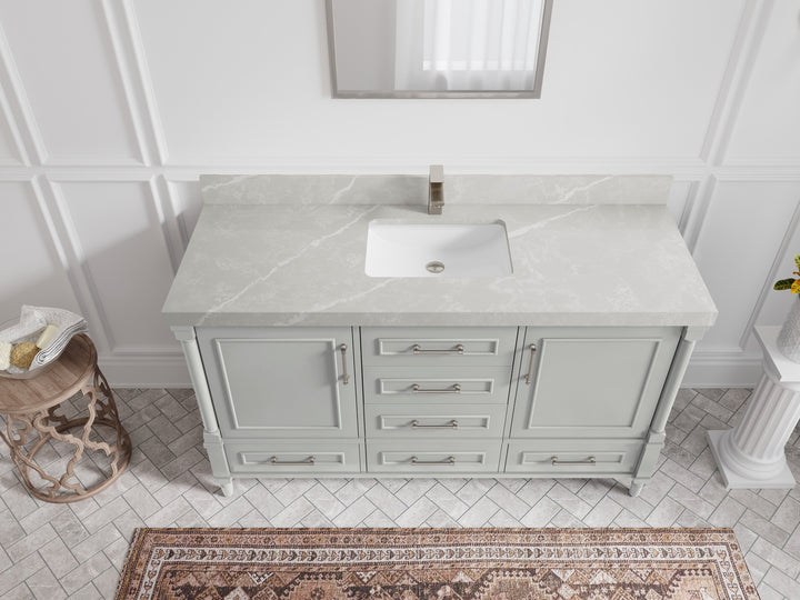 Aberdeen 60 in. W x 22 in. D Single Sink Bathroom Vanity - photo 25
