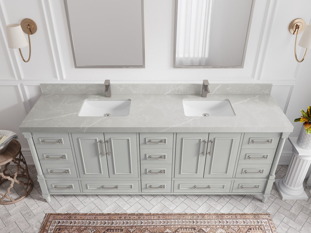 Aberdeen 84 in. W x 22 in. D Double Sink Bathroom Vanity