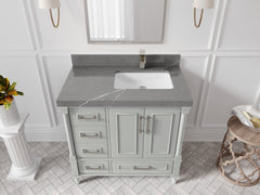 Aberdeen 36 in. W x 22 in. D Right Offset Sink Bathroom Vanity - photo 29