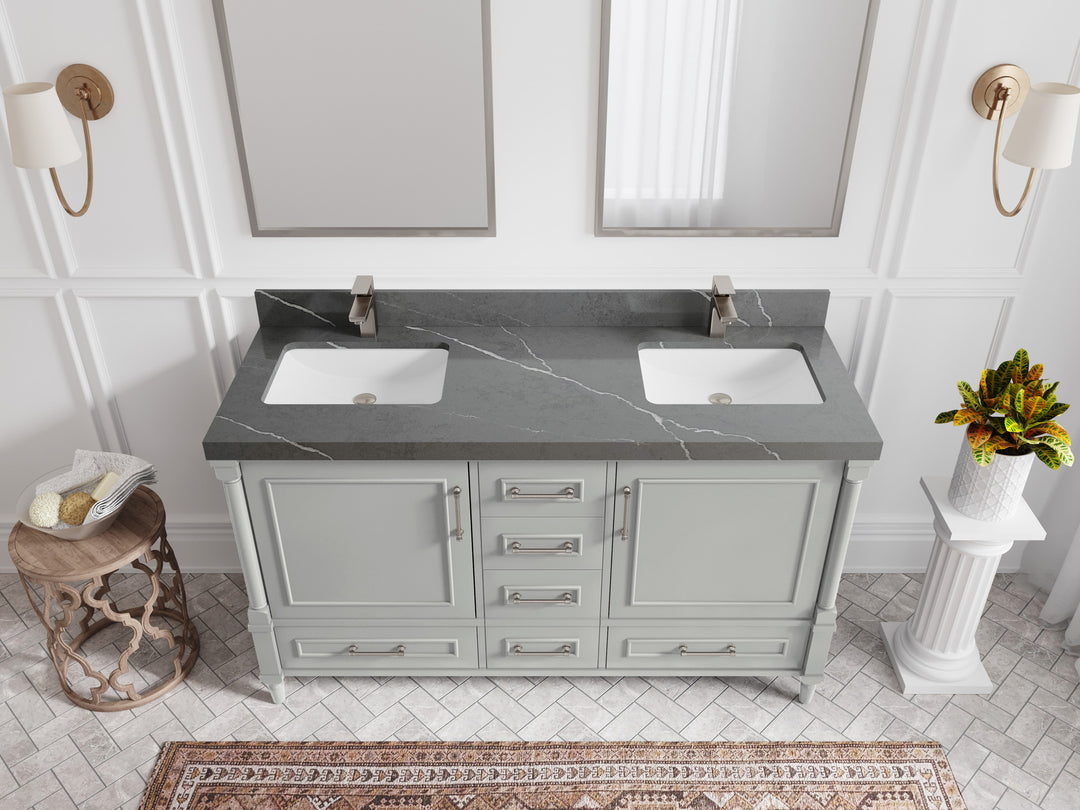 Aberdeen 60 in. W x 22 in. D Double Sink Bathroom Vanity