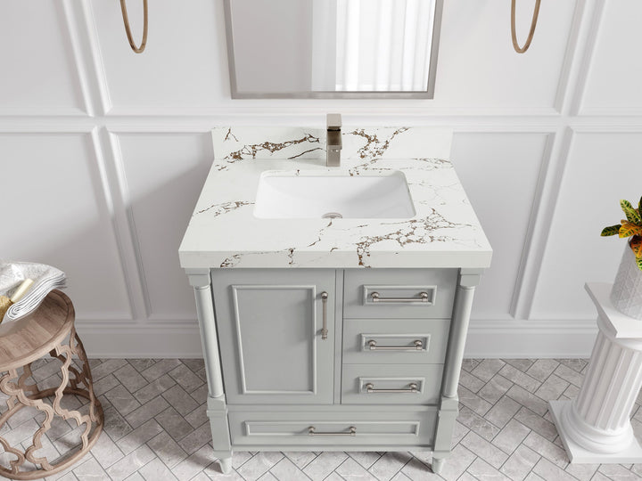 Aberdeen 30 in. W x 22 in. D Single Sink Bathroom Vanity - photo 35