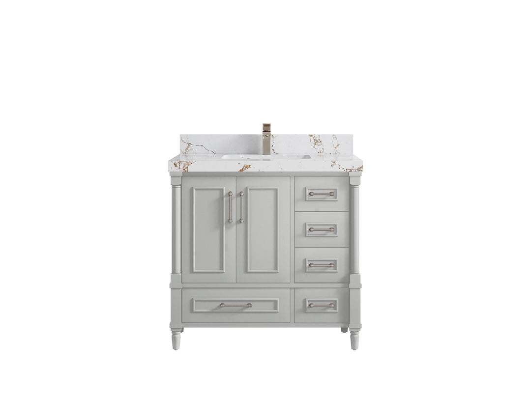 Aberdeen 36 in. W x 22 in. D Center Sink Bathroom Vanity