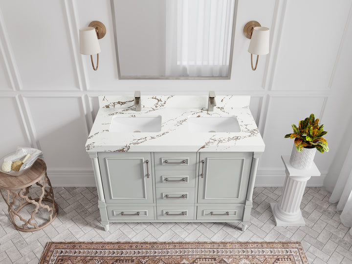 Aberdeen 48 in. W x 22 in. D Double Sink Bathroom Vanity - photo 15