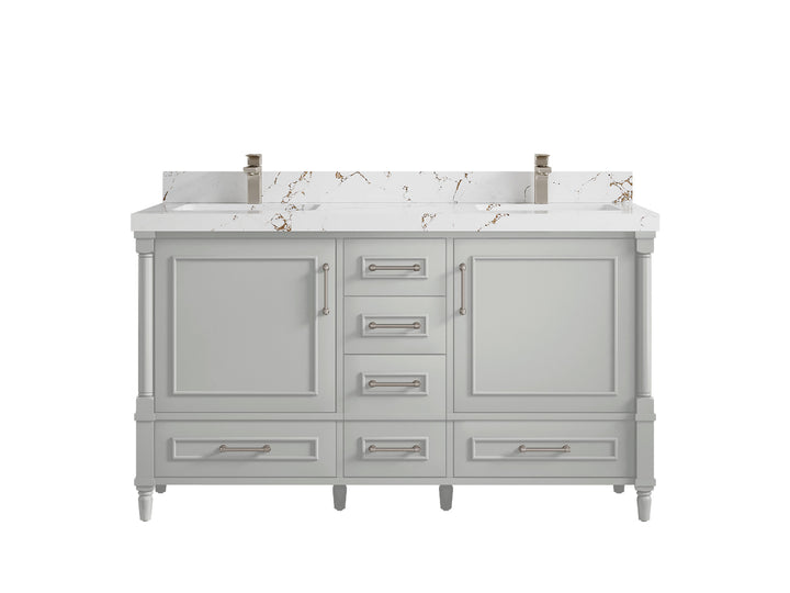 Aberdeen 60 in. W x 22 in. D Double Sink Bathroom Vanity - photo 34