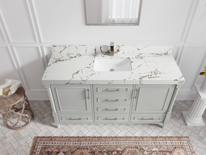 Aberdeen 60 in. W x 22 in. D Single Sink Bathroom Vanity - photo 27