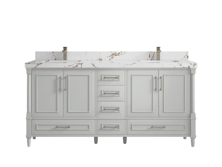 Aberdeen 72 in. W x 22 in. D Double Sink Bathroom Vanity - photo 35