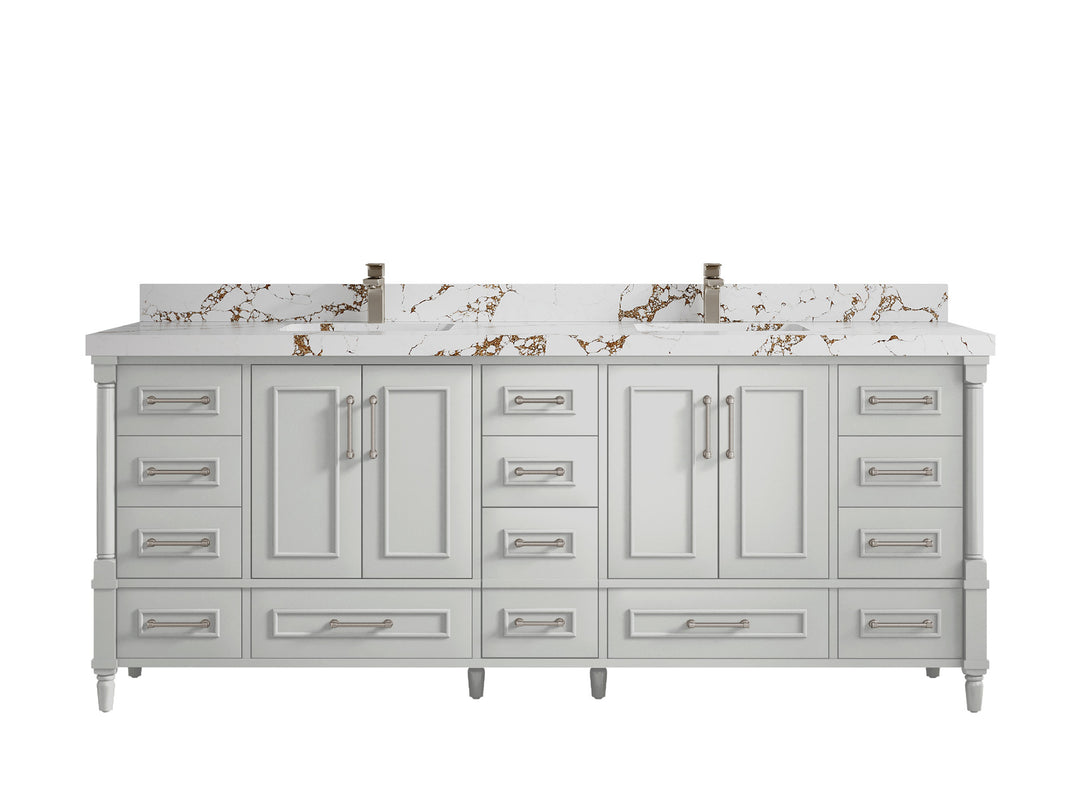 Aberdeen 84 in. W x 22 in. D Double Sink Bathroom Vanity