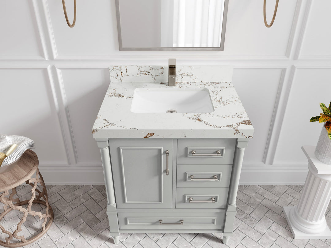 Aberdeen 30 in. W x 22 in. D Single Sink Bathroom Vanity