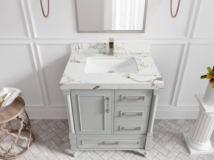 Aberdeen 30 in. W x 22 in. D Single Sink Bathroom Vanity - photo 37