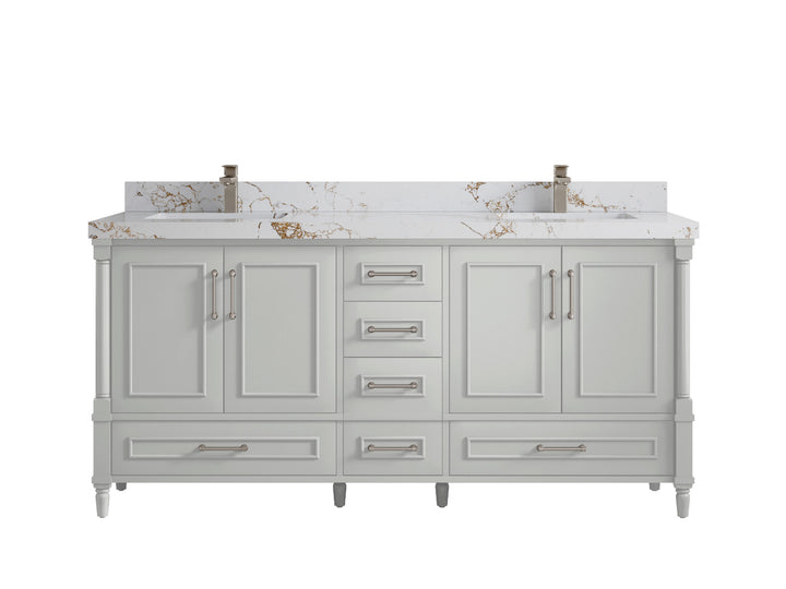 Aberdeen 72 in. W x 22 in. D Double Sink Bathroom Vanity - photo 37