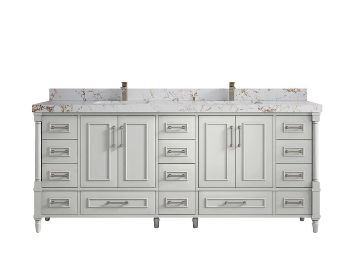 Aberdeen 80 in. W x 22 in. D Double Sink Bathroom Vanity - photo 37