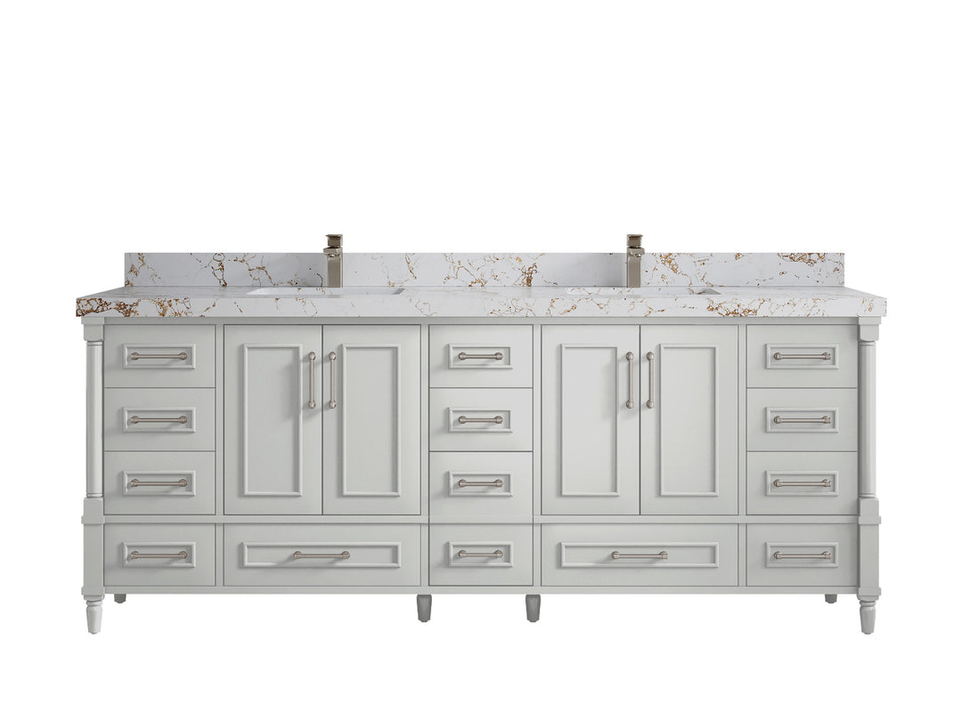 Aberdeen 84 in. W x 22 in. D Double Sink Bathroom Vanity