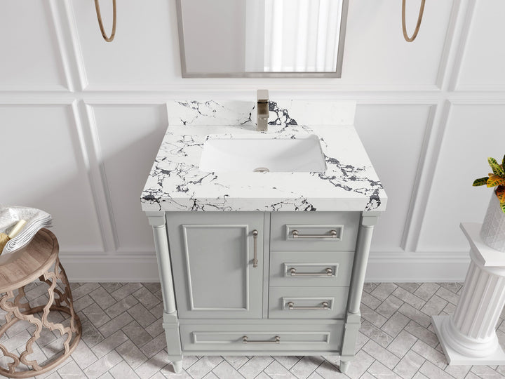 Aberdeen 30 in. W x 22 in. D Single Sink Bathroom Vanity - photo 39