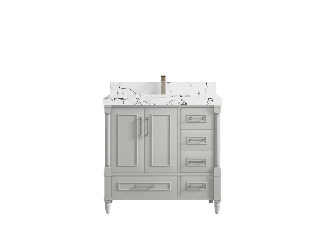 Aberdeen 36 in. W x 22 in. D Center Sink Bathroom Vanity
