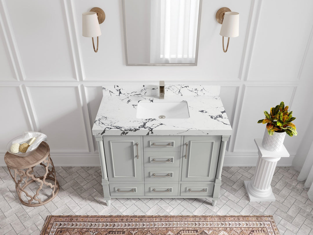 Aberdeen 42 in. W x 22 in. D Single Sink Bathroom Vanity