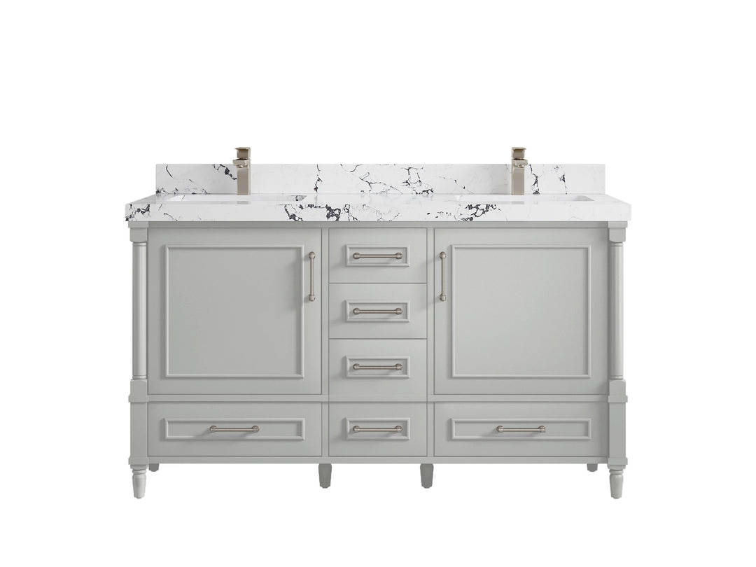 Aberdeen 60 in. W x 22 in. D Double Sink Bathroom Vanity