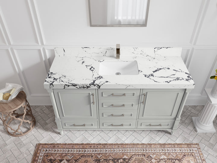 Aberdeen 60 in. W x 22 in. D Single Sink Bathroom Vanity - photo 29