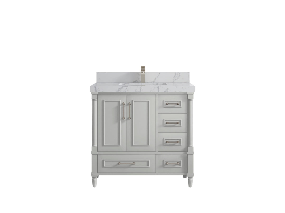 Aberdeen 36 in. W x 22 in. D Center Sink Bathroom Vanity
