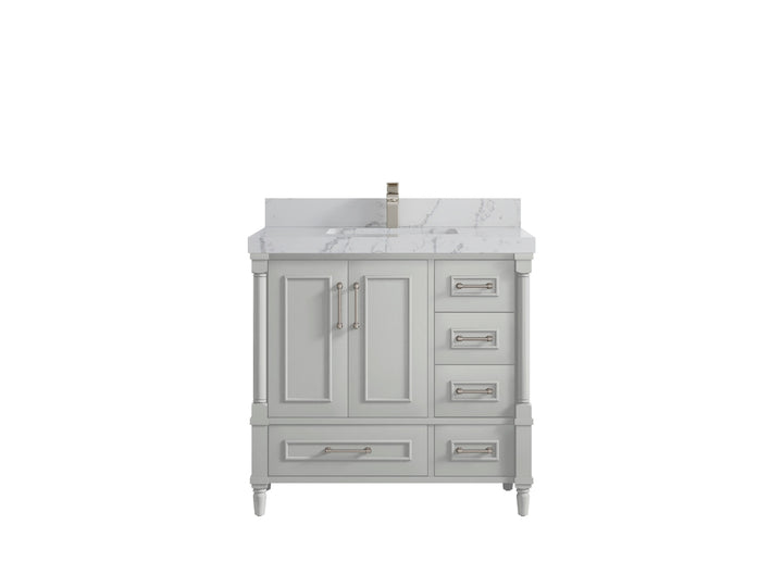 Aberdeen 36 in. W x 22 in. D Center Sink Bathroom Vanity - photo 40