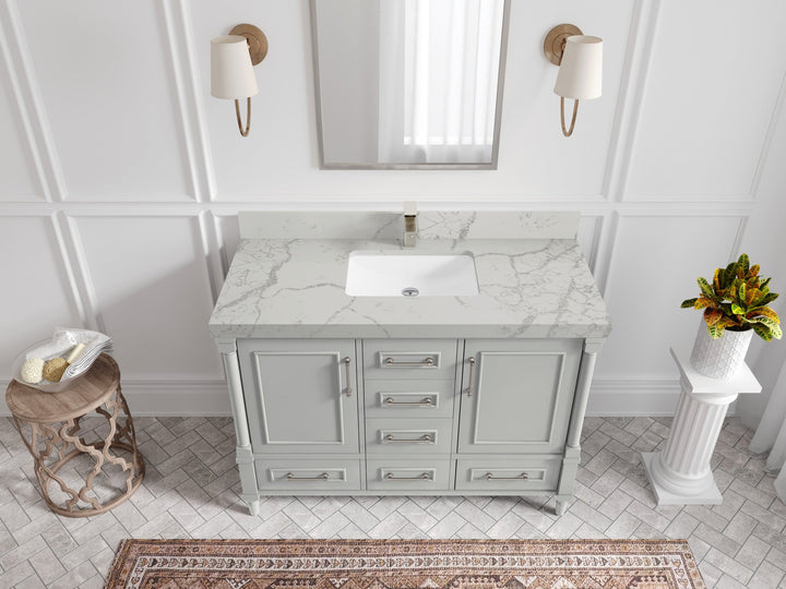 Aberdeen 48 in. W x 22 in. D Single Sink Bathroom Vanity - photo 40