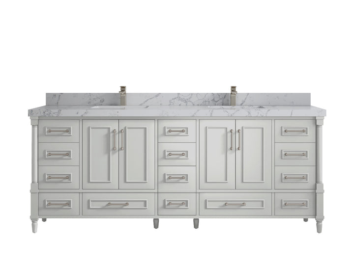 Aberdeen 84 in. W x 22 in. D Double Sink Bathroom Vanity - photo 40