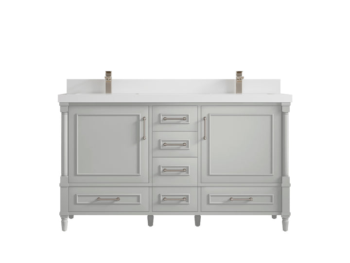 Aberdeen 60 in. W x 22 in. D Double Sink Bathroom Vanity - photo 42