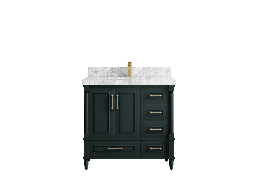 Aberdeen 36 in. W x 22 in. D Center Sink Bathroom Vanity
