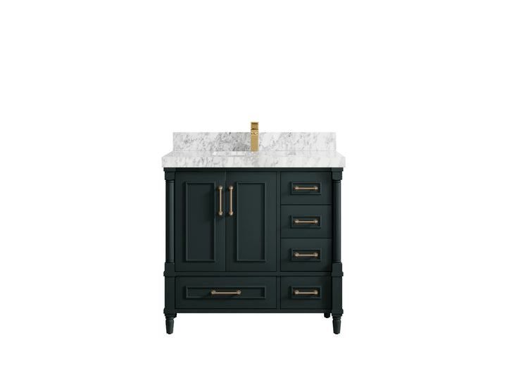 Aberdeen 36 in. W x 22 in. D Center Sink Bathroom Vanity - photo 16