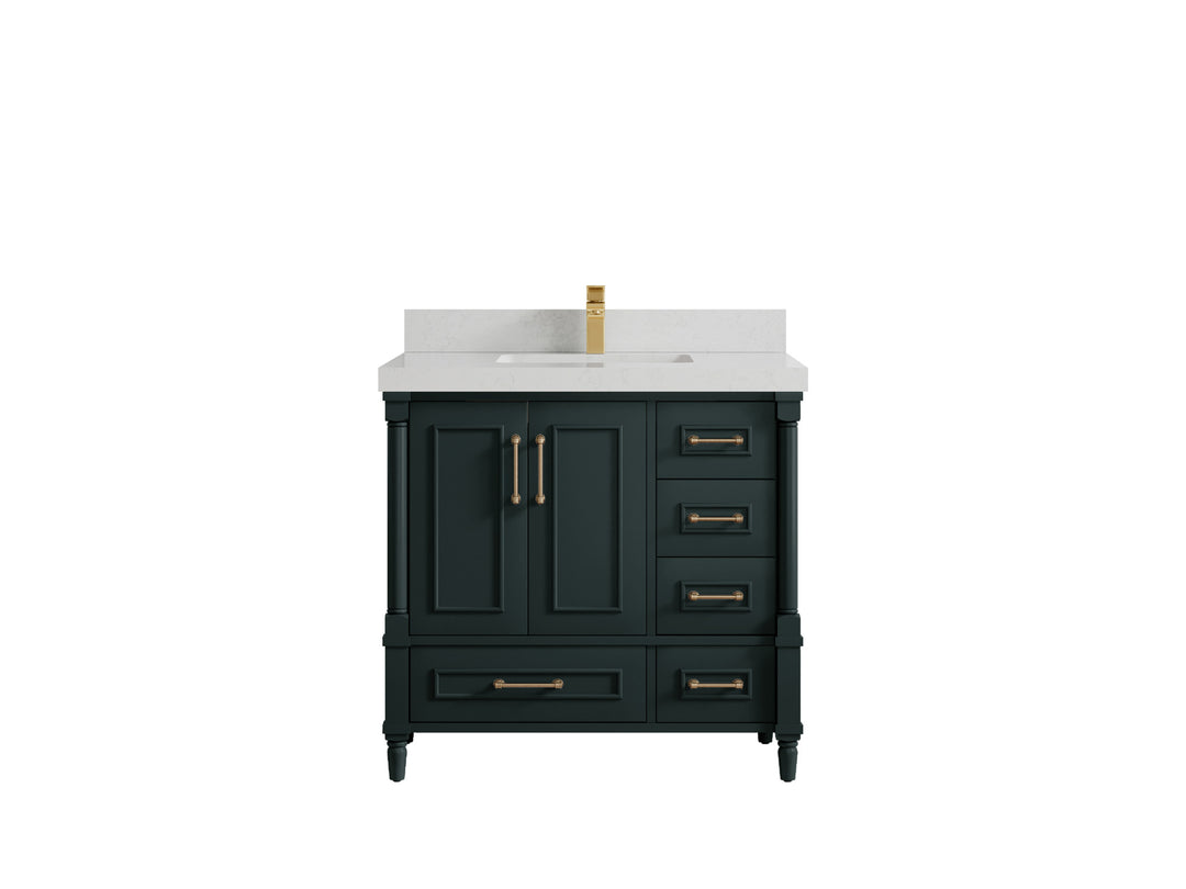 Aberdeen 36 in. W x 22 in. D Center Sink Bathroom Vanity
