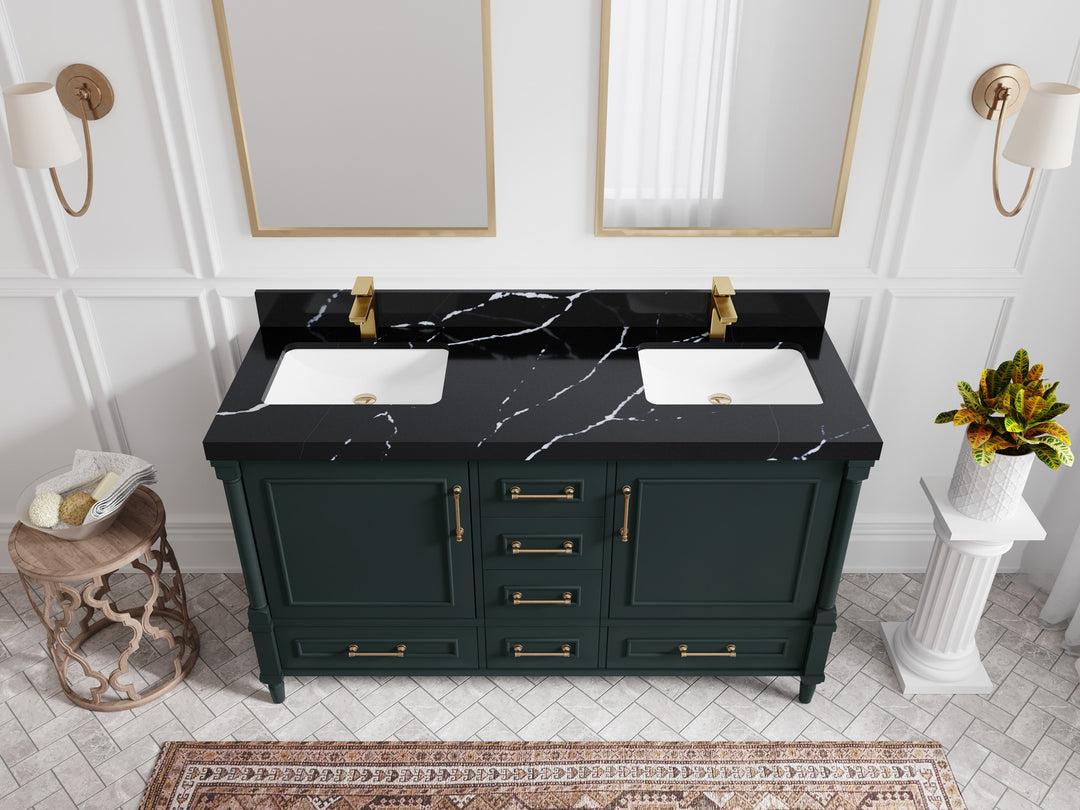 Aberdeen 60 in. W x 22 in. D Double Sink Bathroom Vanity