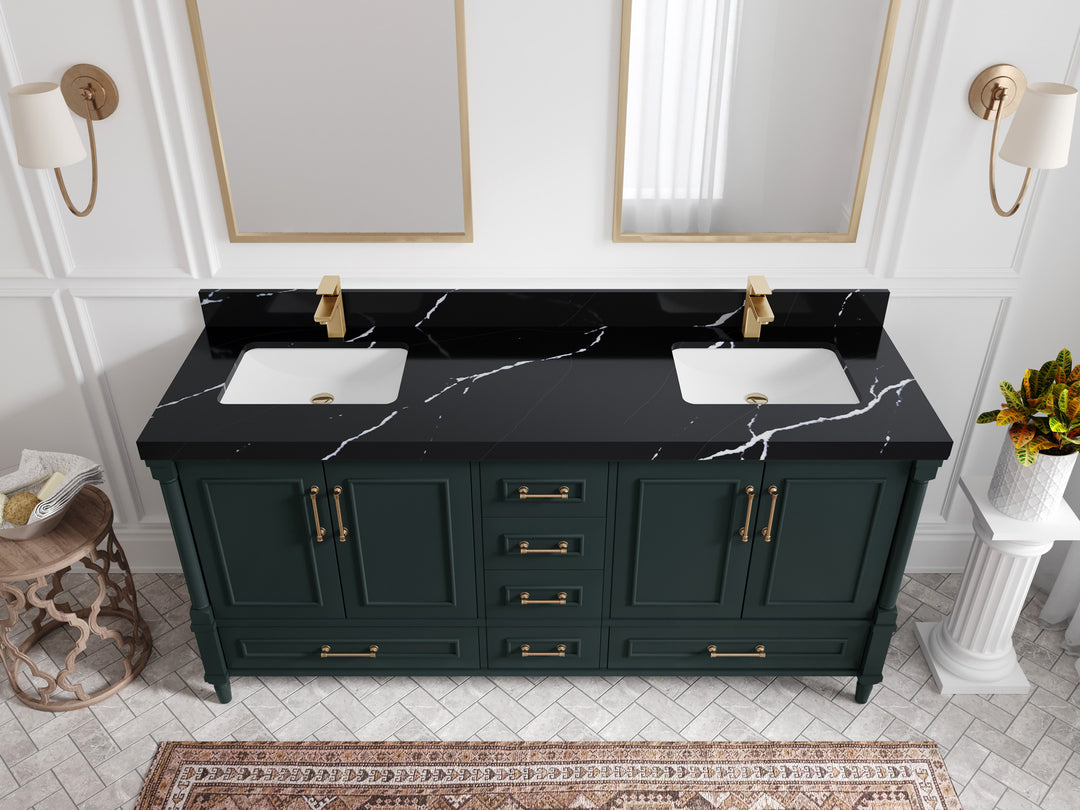 Aberdeen 72 in. W x 22 in. D Double Sink Bathroom Vanity