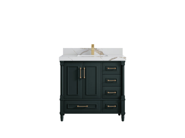 Aberdeen 36 in. W x 22 in. D Center Sink Bathroom Vanity - photo 10