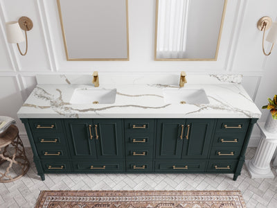 Aberdeen 84 in. W x 22 in. D Double Sink Bathroom Vanity