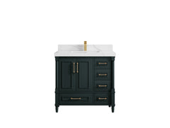 Aberdeen 36 in. W x 22 in. D Center Sink Bathroom Vanity - photo 1