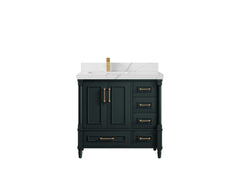 Aberdeen 36 in. W x 22 in. D Left Offset Sink Bathroom Vanity - photo 1
