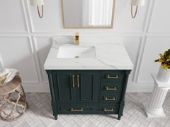 Aberdeen 36 in. W x 22 in. D Left Offset Sink Bathroom Vanity - photo 7