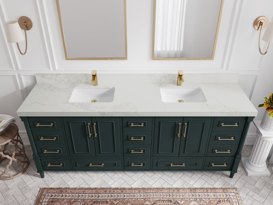Aberdeen 84 in. W x 22 in. D Double Sink Bathroom Vanity