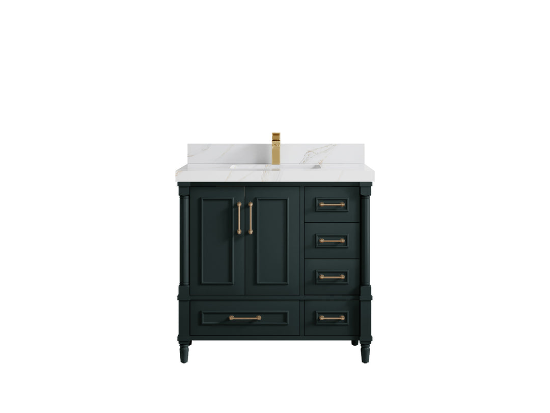 Aberdeen 36 in. W x 22 in. D Center Sink Bathroom Vanity