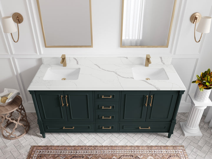 Aberdeen 72 in. W x 22 in. D Double Sink Bathroom Vanity - photo 22