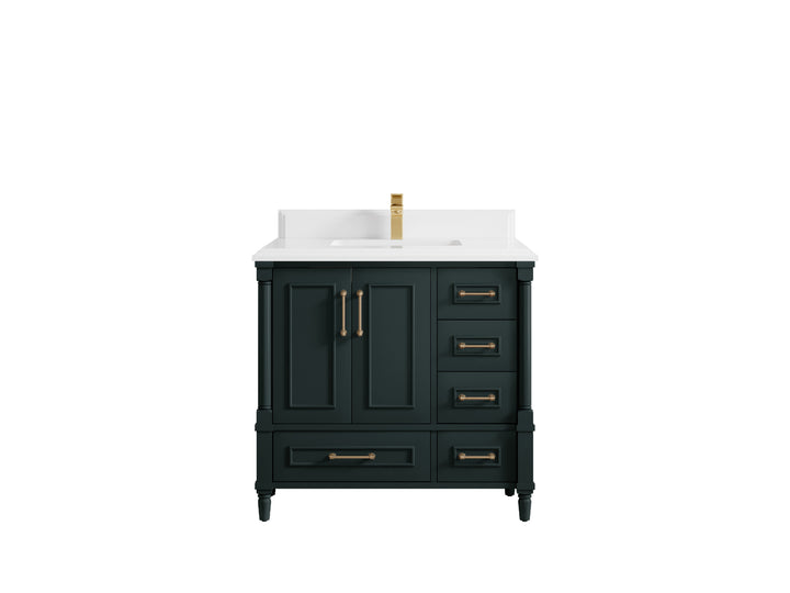 Aberdeen 36 in. W x 22 in. D Center Sink Bathroom Vanity - photo 24