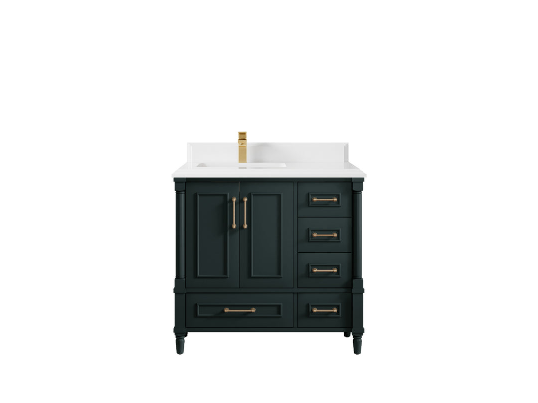 Aberdeen 36 in. W x 22 in. D Left Offset Sink Bathroom Vanity