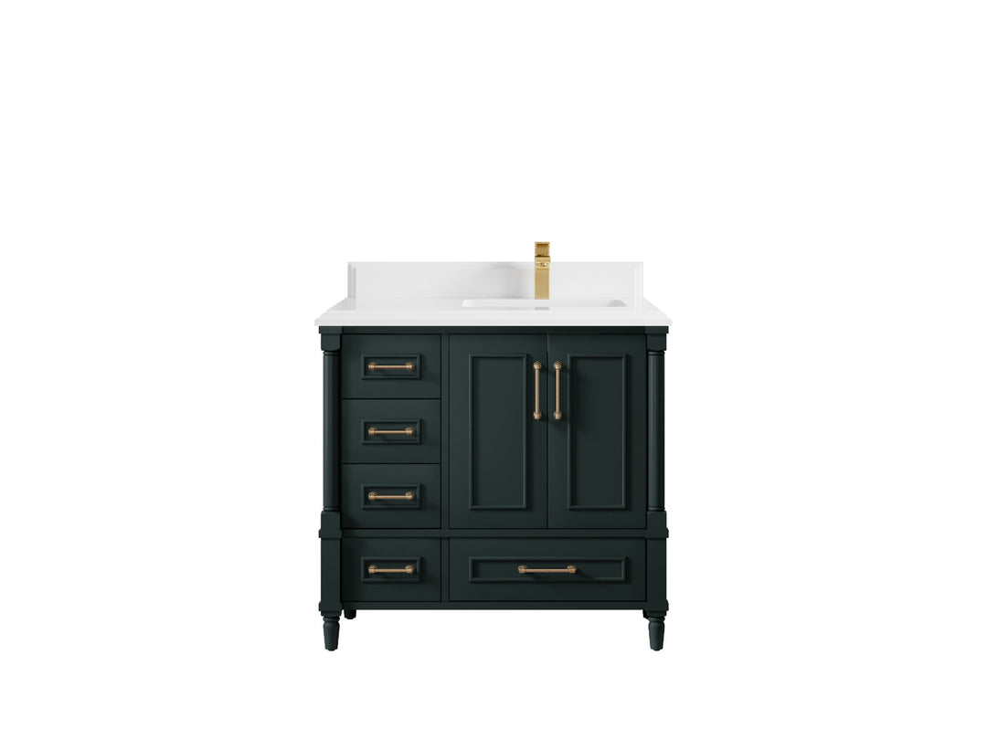 Aberdeen 36 in. W x 22 in. D Right Offset Sink Bathroom Vanity