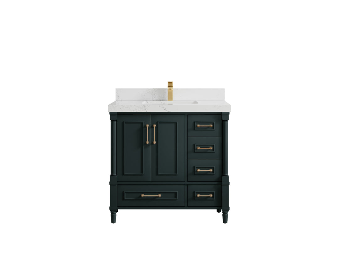 Aberdeen 36 in. W x 22 in. D Center Sink Bathroom Vanity