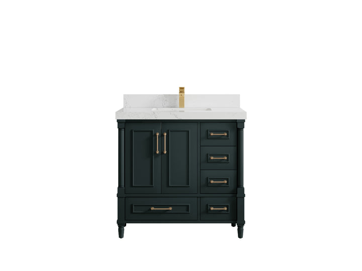 Aberdeen 36 in. W x 22 in. D Center Sink Bathroom Vanity - photo 26