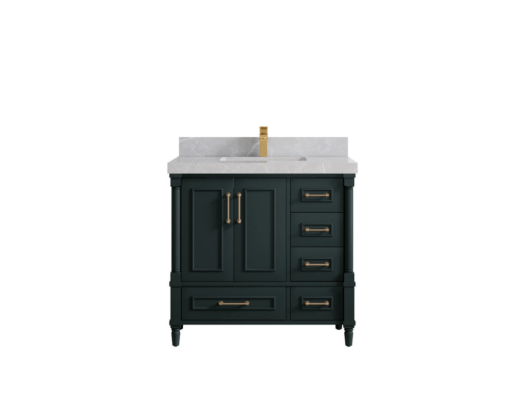 Aberdeen 36 in. W x 22 in. D Center Sink Bathroom Vanity