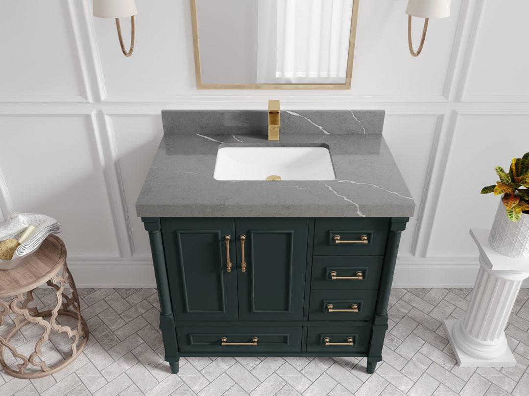 Aberdeen 36 in. W x 22 in. D Center Sink Bathroom Vanity