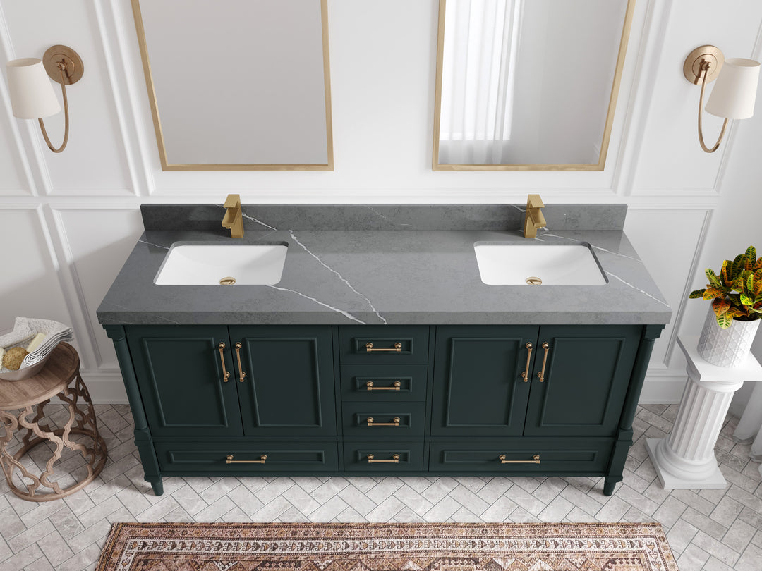Aberdeen 72 in. W x 22 in. D Double Sink Bathroom Vanity