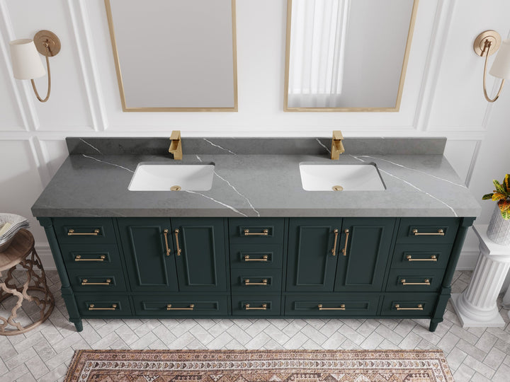 Aberdeen 84 in. W x 22 in. D Double Sink Bathroom Vanity - photo 34